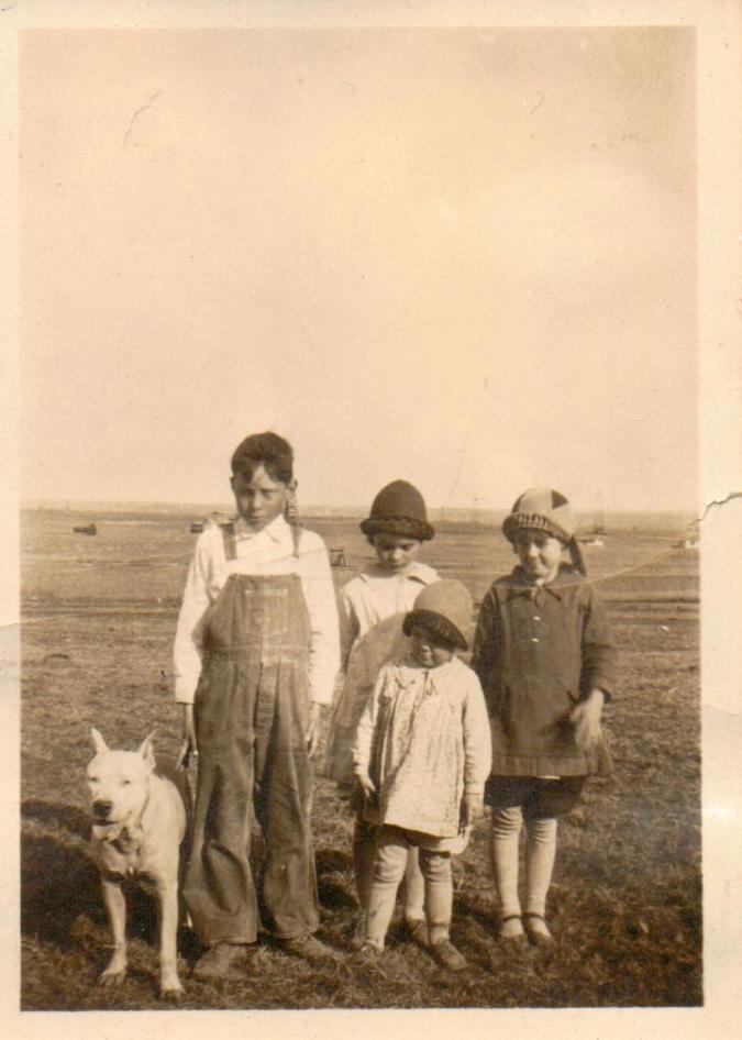Kids at the old camp in Greenwood County, KS